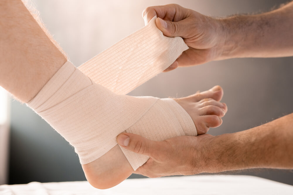 How to use a foot wrap for pain in 5 simple steps shutterstock 1805667550 How to use a foot wrap for pain in 5 simple steps