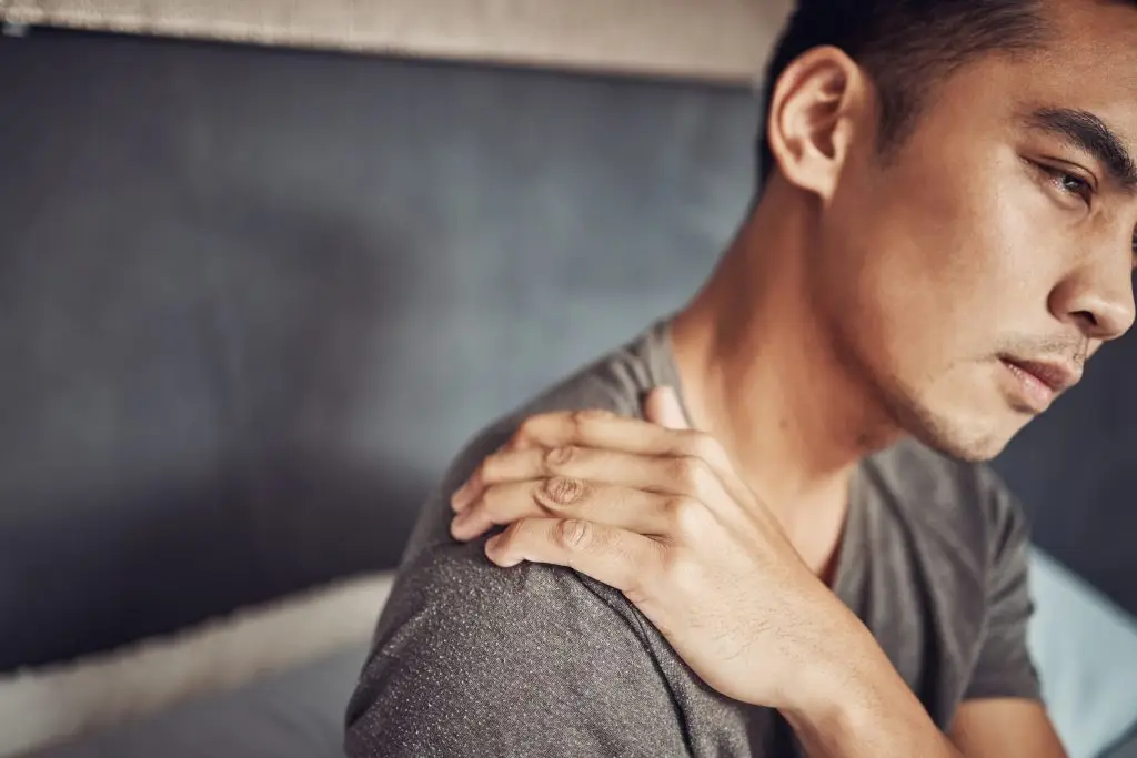 Do I Have a Shoulder AC Joint Sprain? AdobeStock 605804306 do i have a shoulder ac joint sprain? shoulder pain