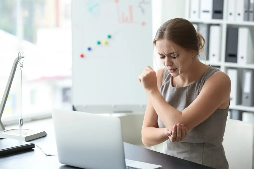 How to Treat Sharp Pain at the Tip of Your Elbow AdobeStock 233732219 how to treat sharp pain at the tip of your elbow elbow pain